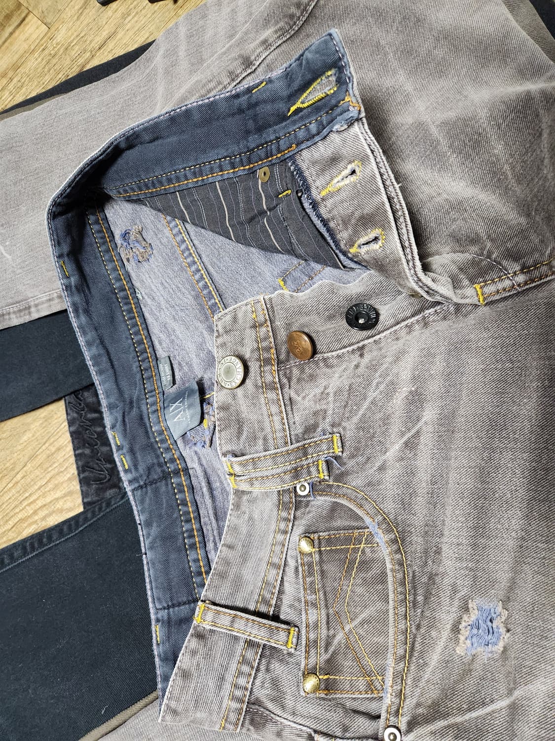 아르마니익스체인지 빈티지 워싱 데님 청바지28 상품이미지9