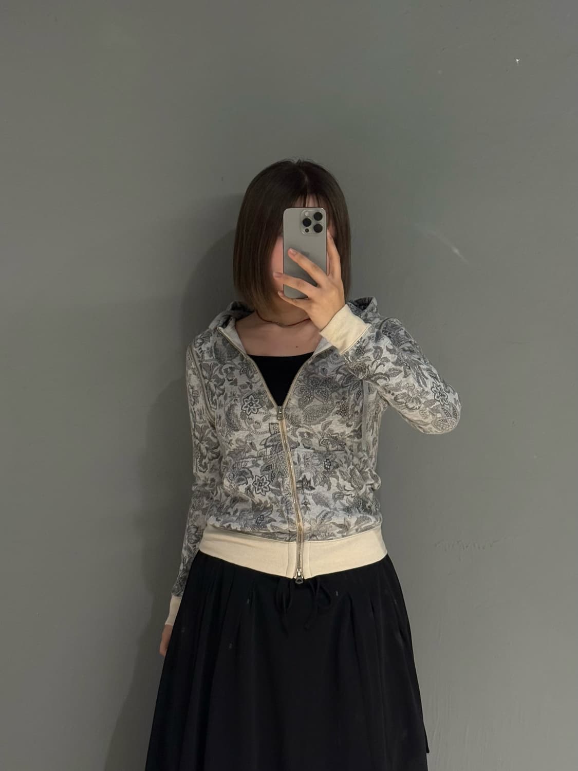 transform detail pattern hood zip-up 상품이미지2