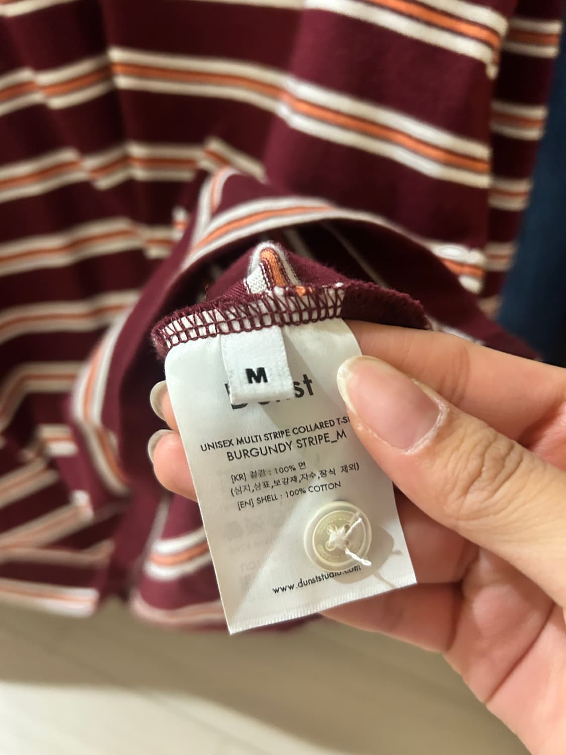 던스트 스트라이프 MULTI STRIPE COLLARED T-SHIRT 상품이미지7