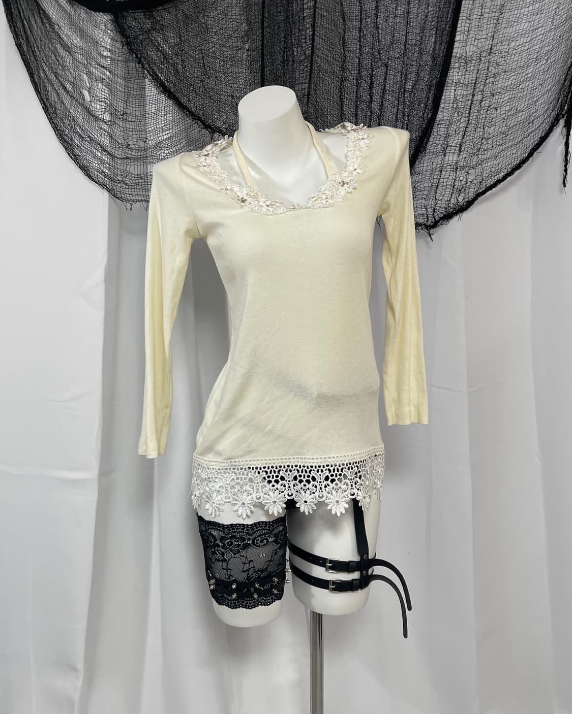 lace cubic t-shirt 상품이미지3