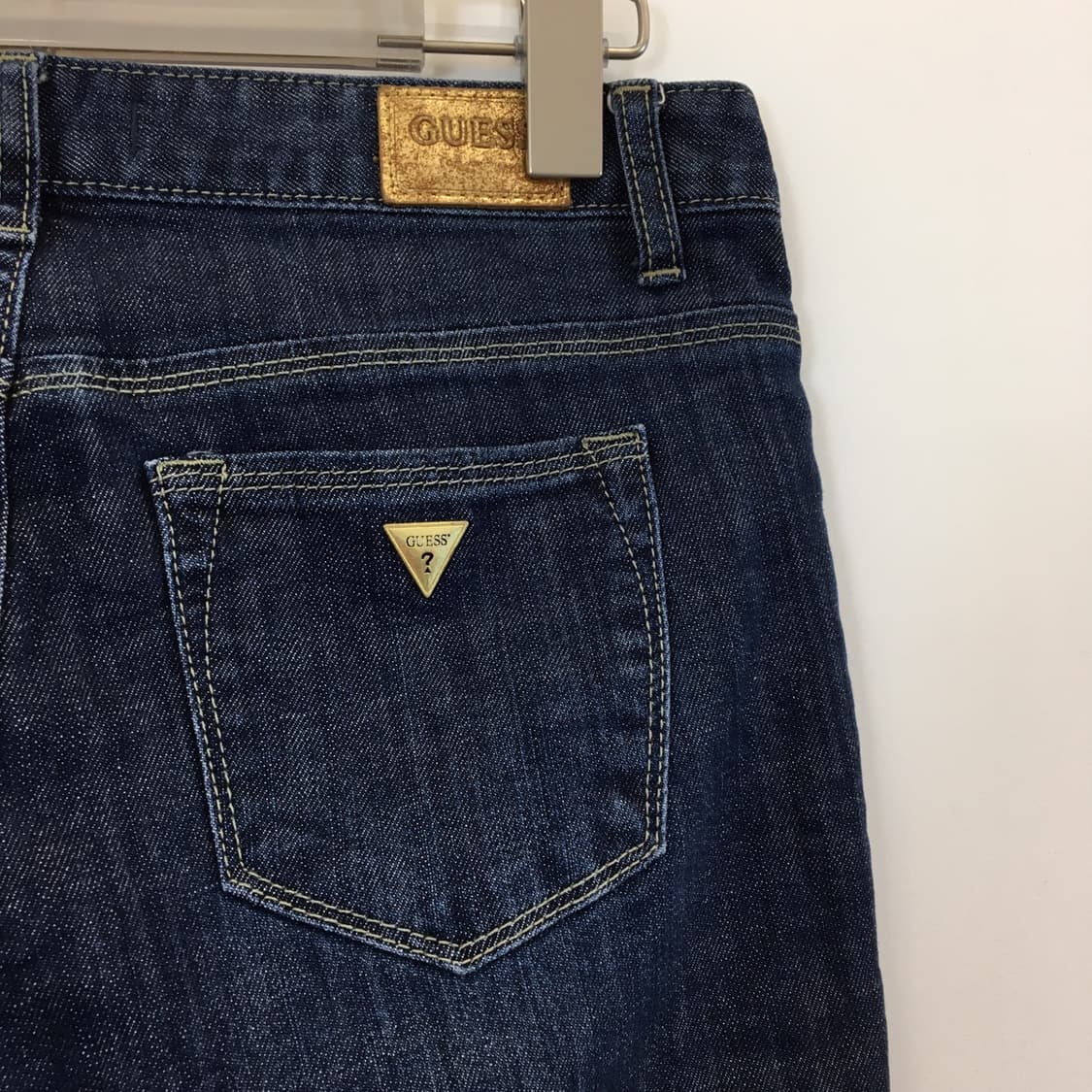 게스 프리미엄 금장 부츠컷 인디고데님 27 인치  상품이미지4