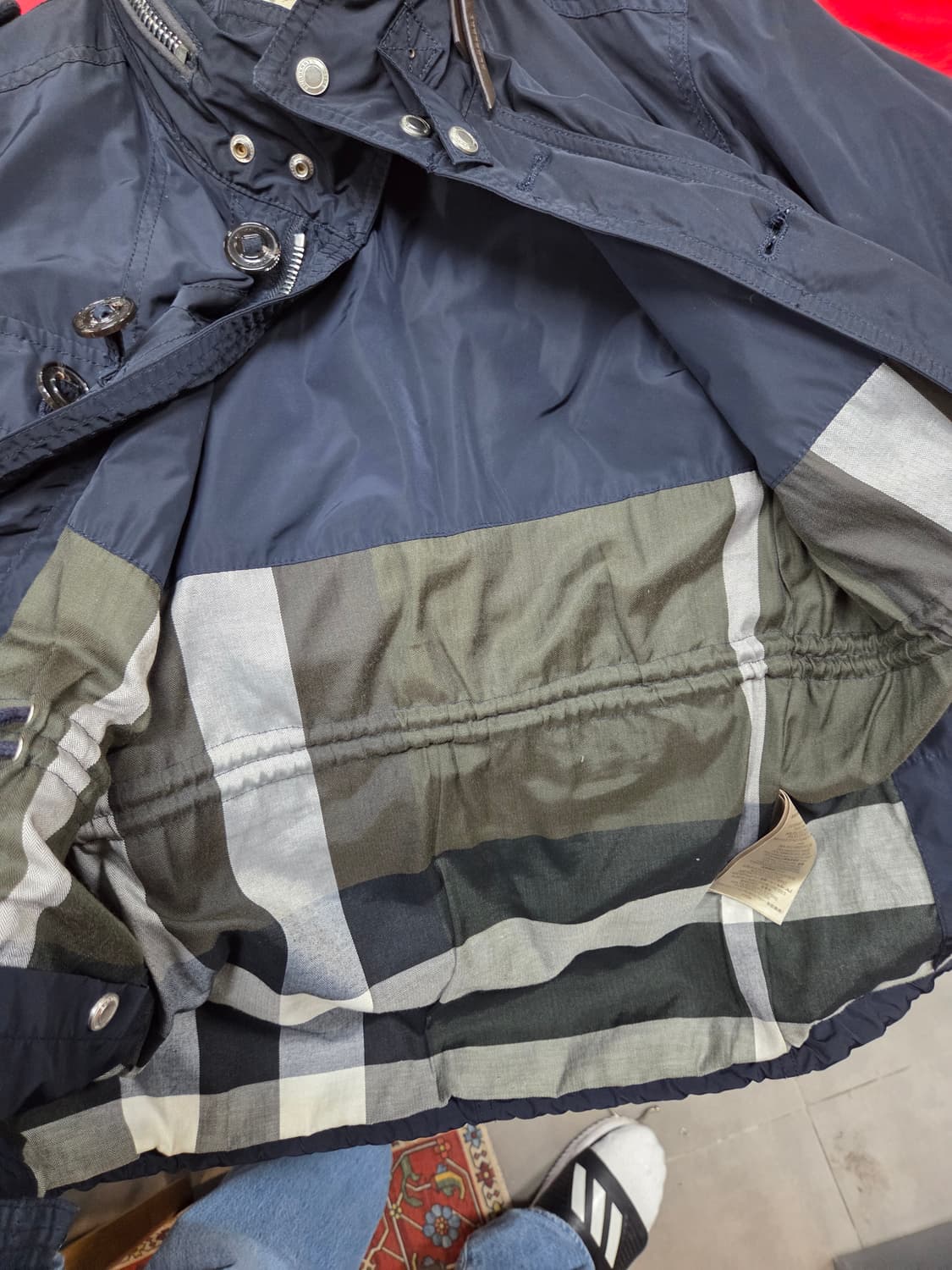 버버리브릿 여성 견장 멀티포켓 레인 바람막이 자켓 L 상품이미지4