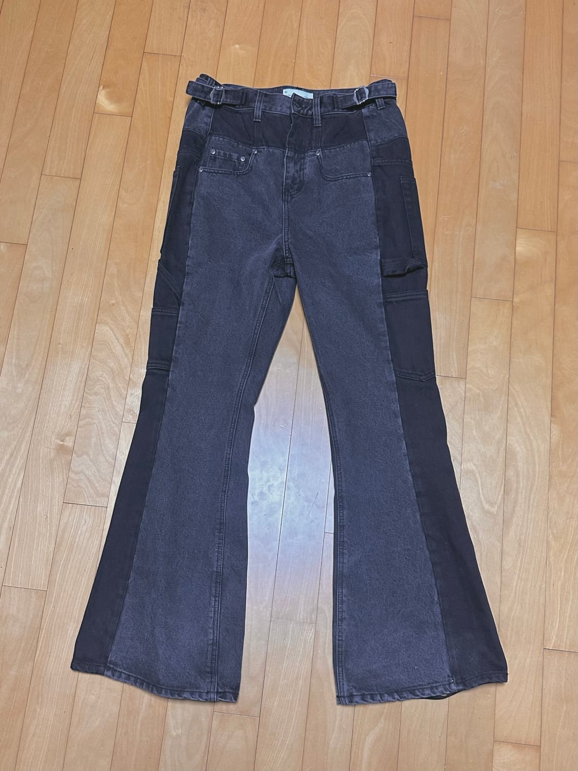 스키즘인듀싱 FR BOOT CUT JEANS BLACK 데님 상품이미지7