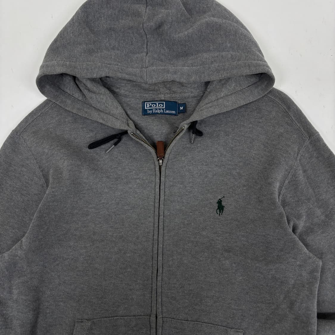 폴로 코튼니트 후드집업 상품이미지4