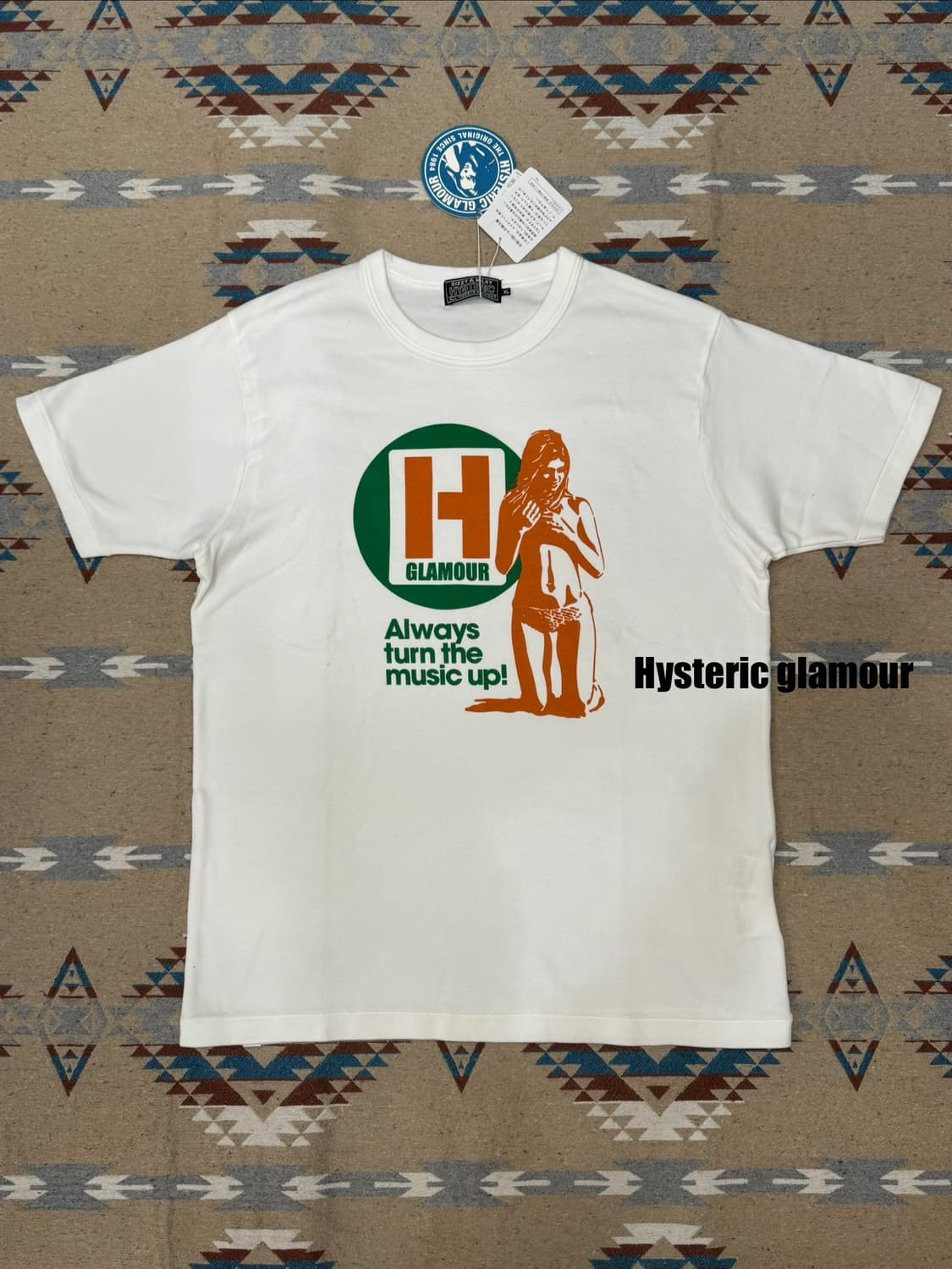 [XL] 히스테릭 글래머 H 아워스 티셔츠 화이트 상품이미지1
