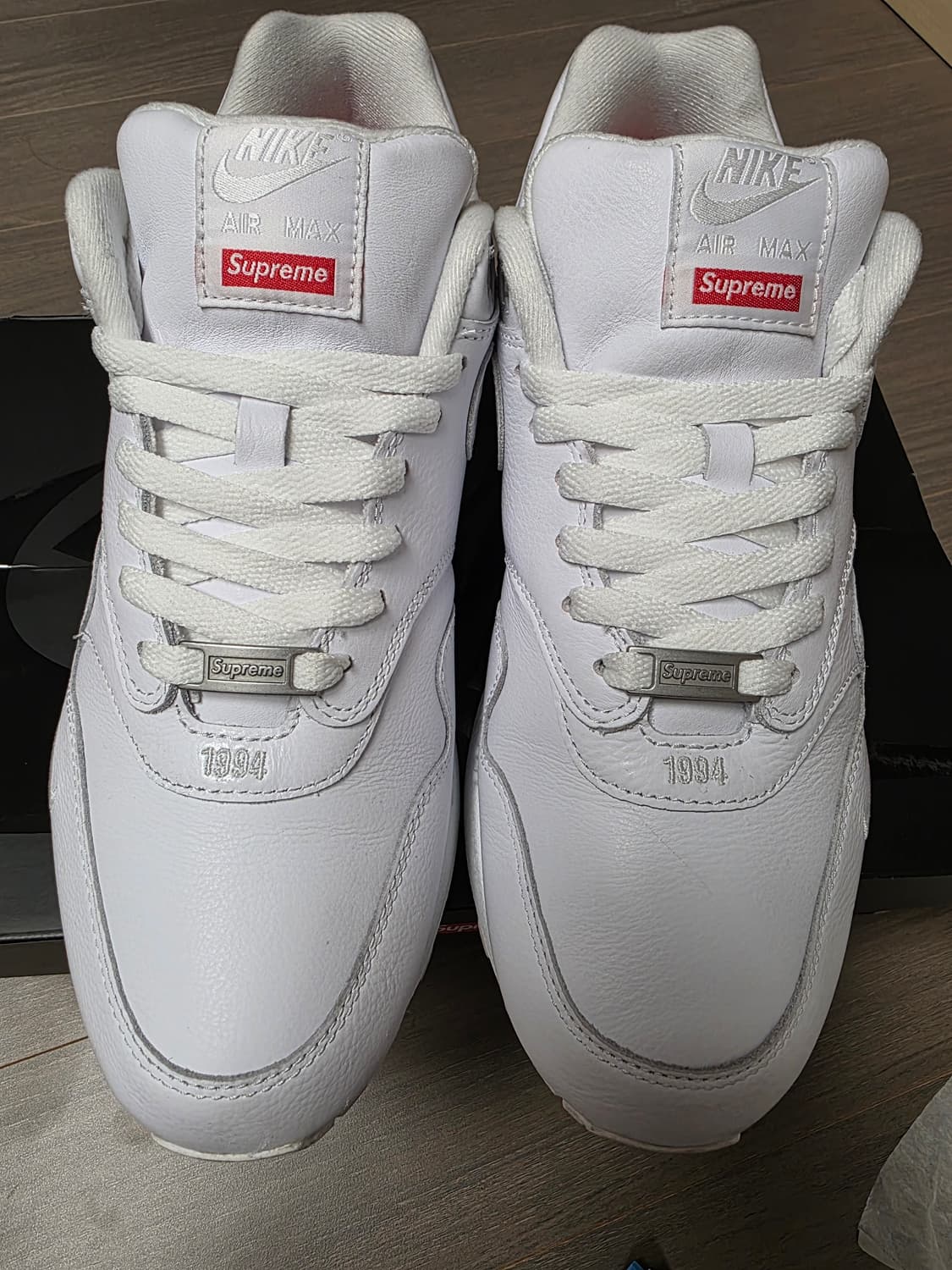 나이키 에어맥스 1 x 슈프림 흰색 280mm 상품이미지1
