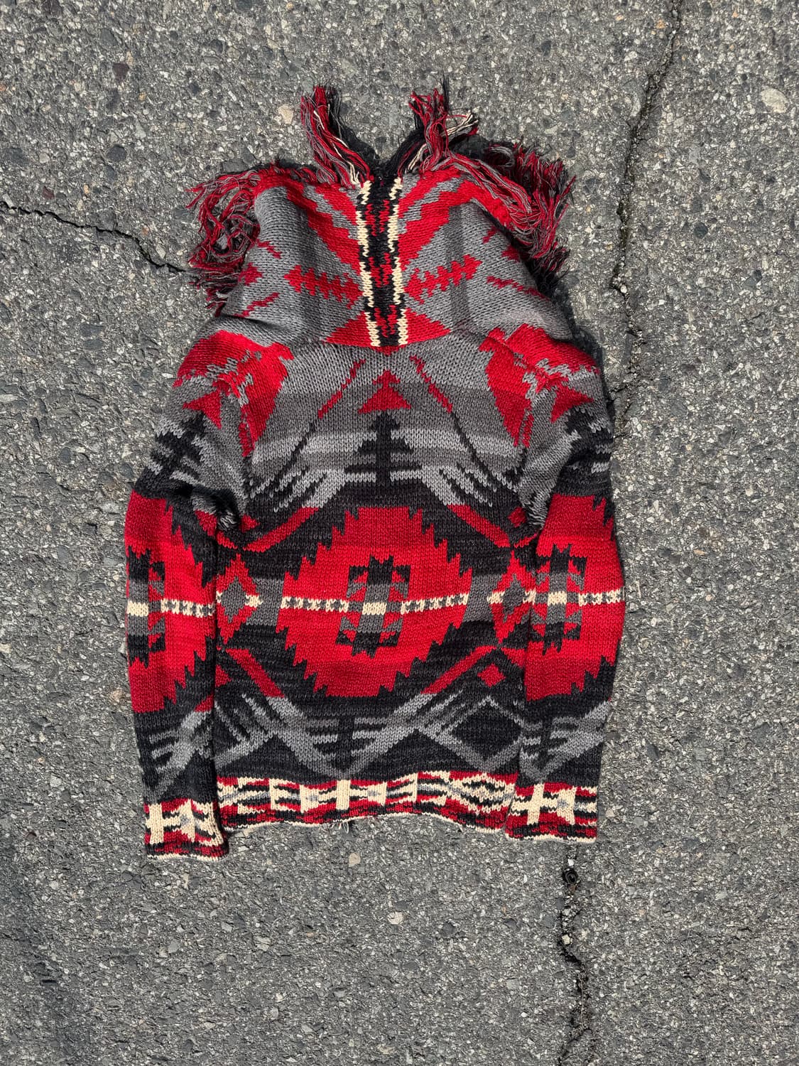 데님앤서플라이&랄프로렌 아즈텍 프린지 니트 가디건  상품이미지5