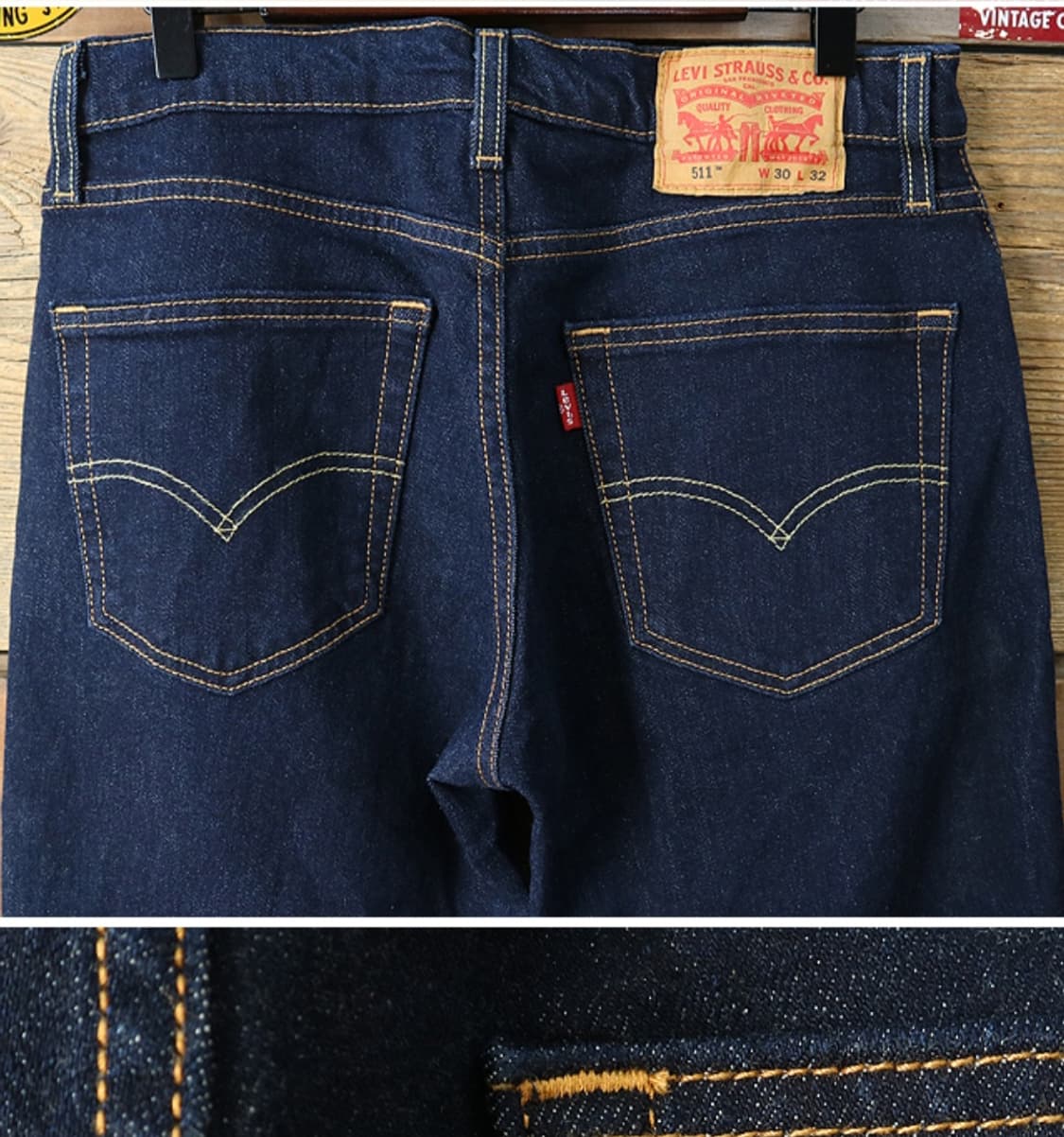 levis 리바이스 511 진청 슬림핏 데님 29-30 상품이미지5
