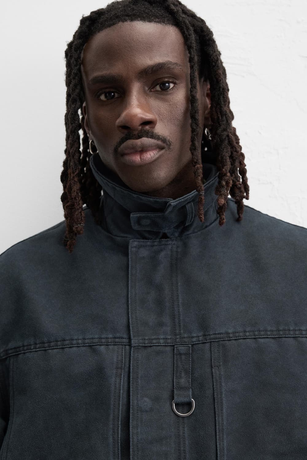 새제품/ ZARA / 왁스 자켓 네이비 상품이미지4