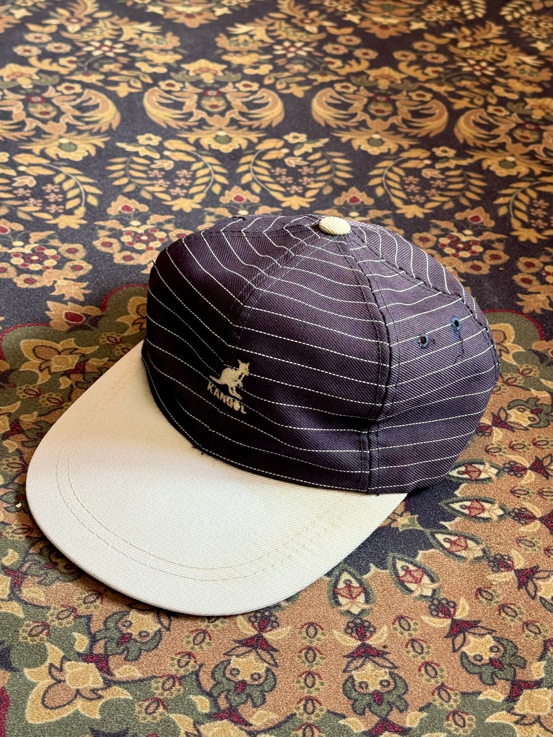 90s 캉골 핀스트라이프 롱빌캡 상품이미지1