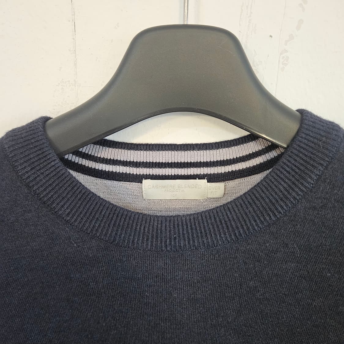 프로젝트M 캐시미어 니트 남성 네이비 105 상품이미지3