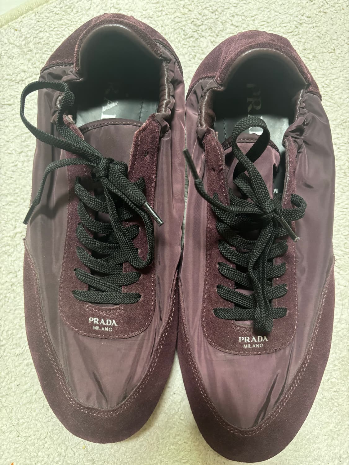 프라다 컬랩스 버건디 8.5 상품이미지3