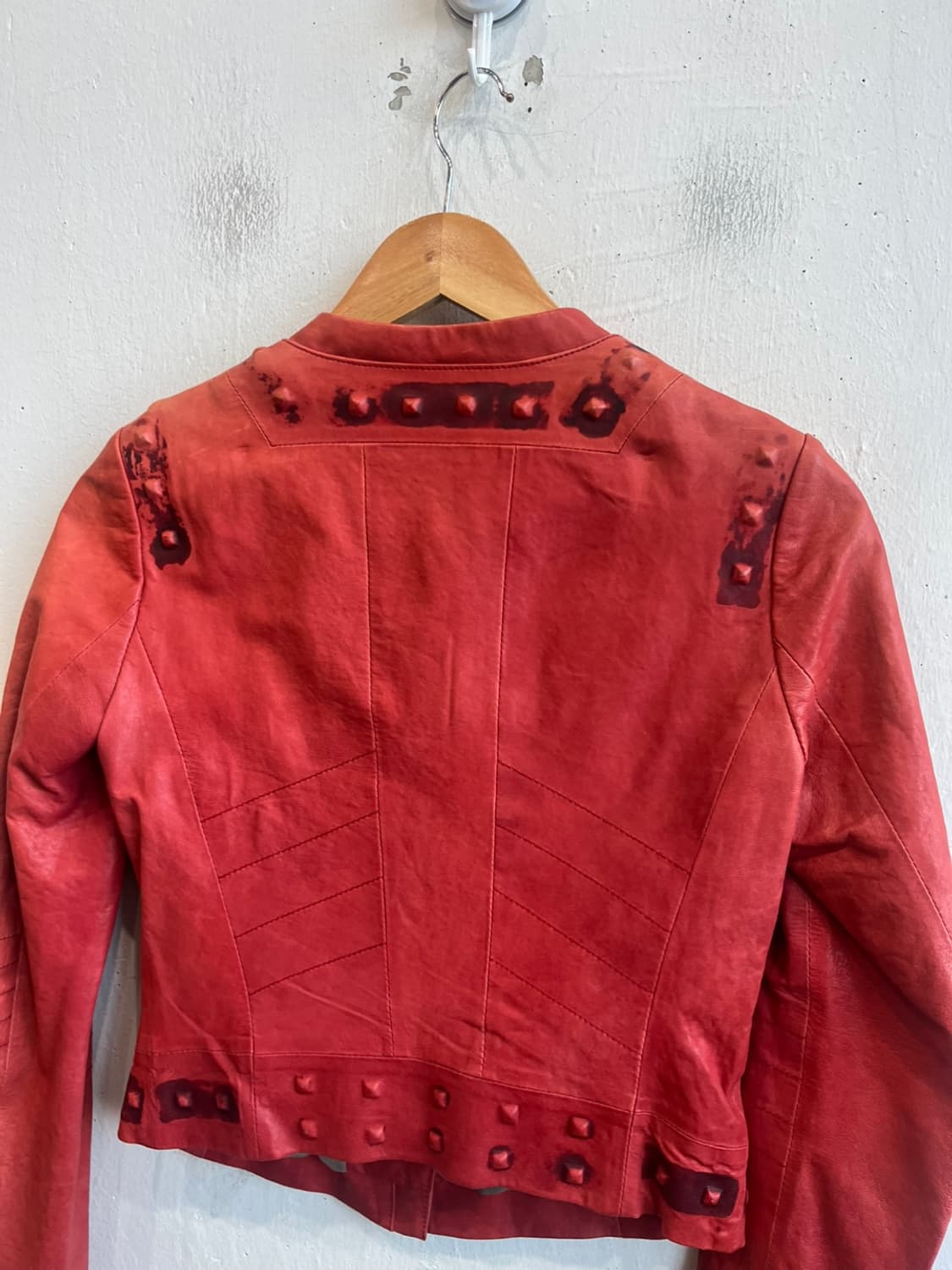 GGPX 양가죽 락 스터드 레더자켓 우먼즈 상품이미지5