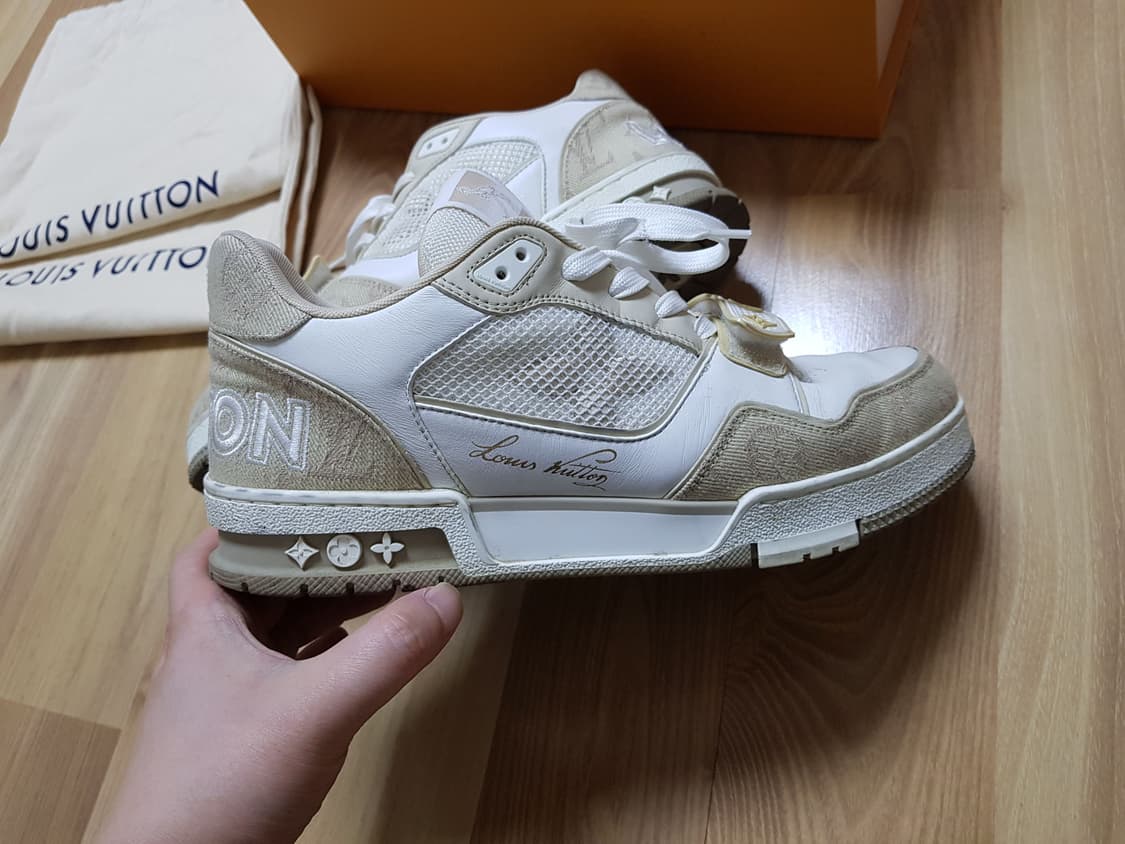 루이비통 LV 트레이너 스니커즈 베이지 상품이미지4