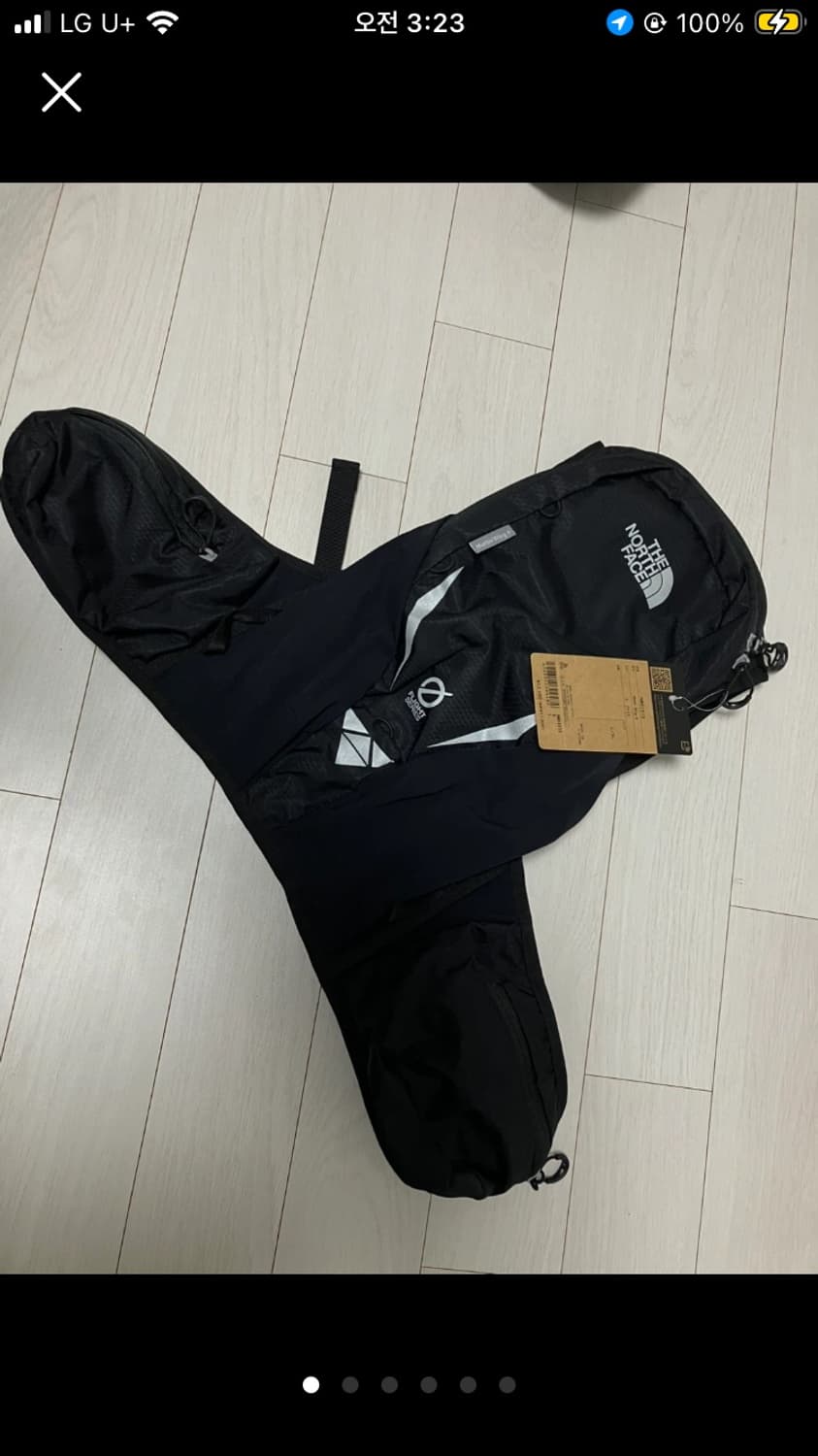 노스페이스 정품 백팩 6L 블랙 미사용 새제품 상품이미지1