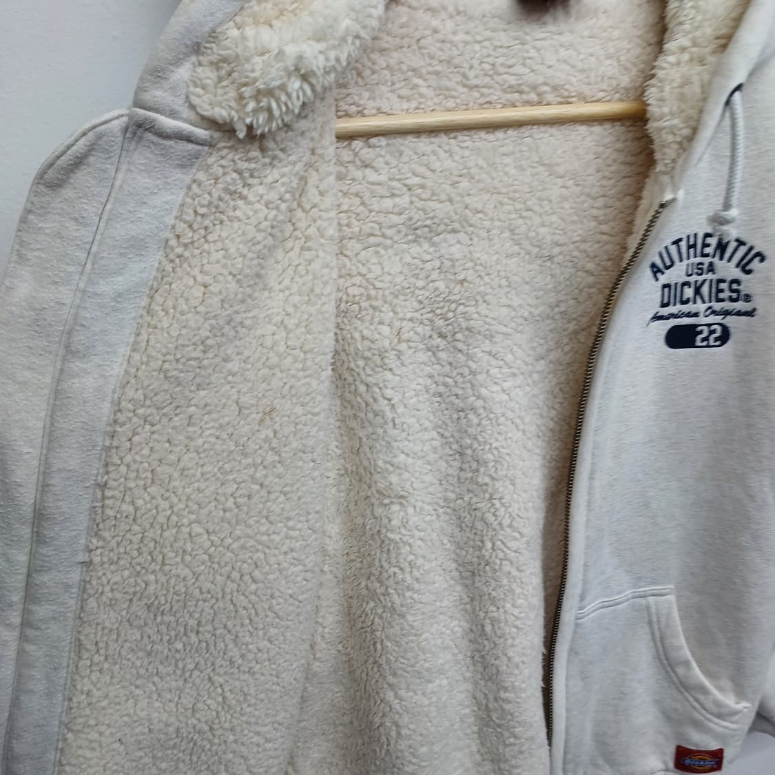 디키즈 심플 양털 후드 집업 S 상품이미지3