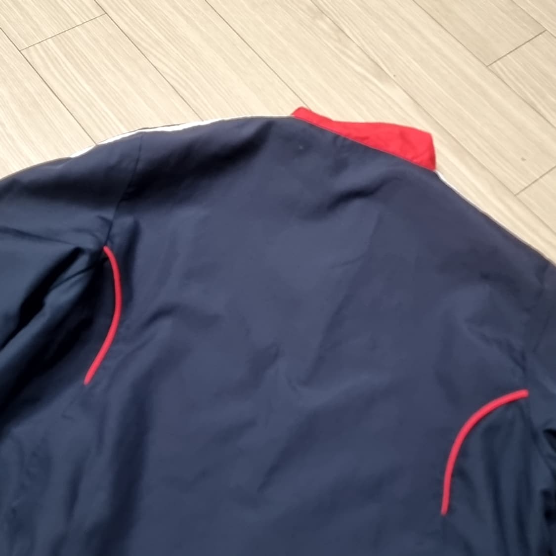 레트로 아디다스 삼선 바람막이 레드 네이비(85~95) 상품이미지6