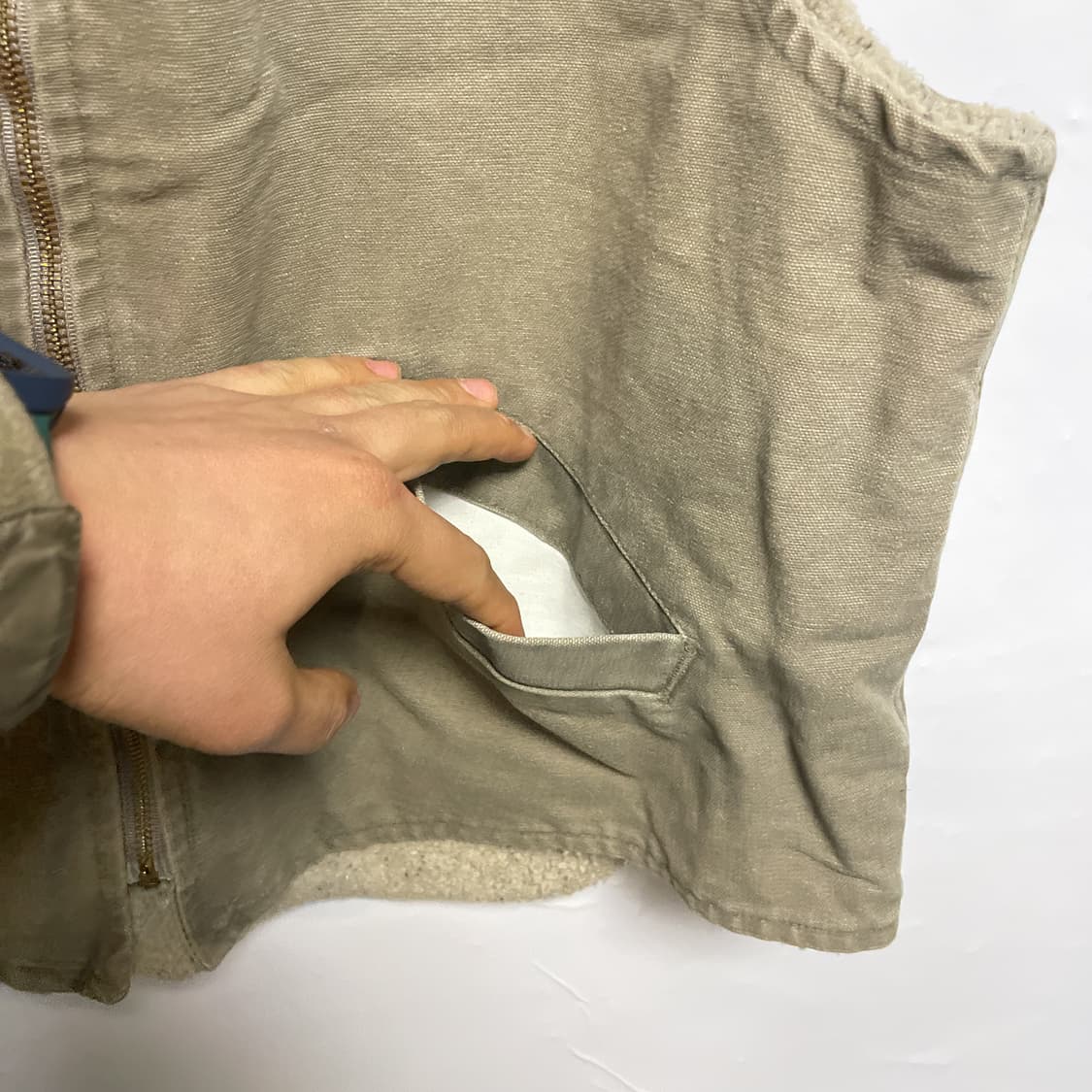 칼하트 USA 02s 샌드스톤 덕베스트 (V13)XL 레귤러 상품이미지4