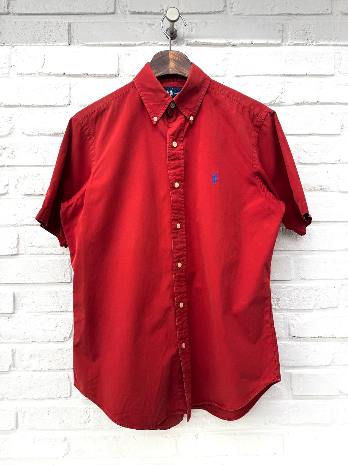 랄프로렌 레드 클래식핏 반팔셔츠 상품이미지3