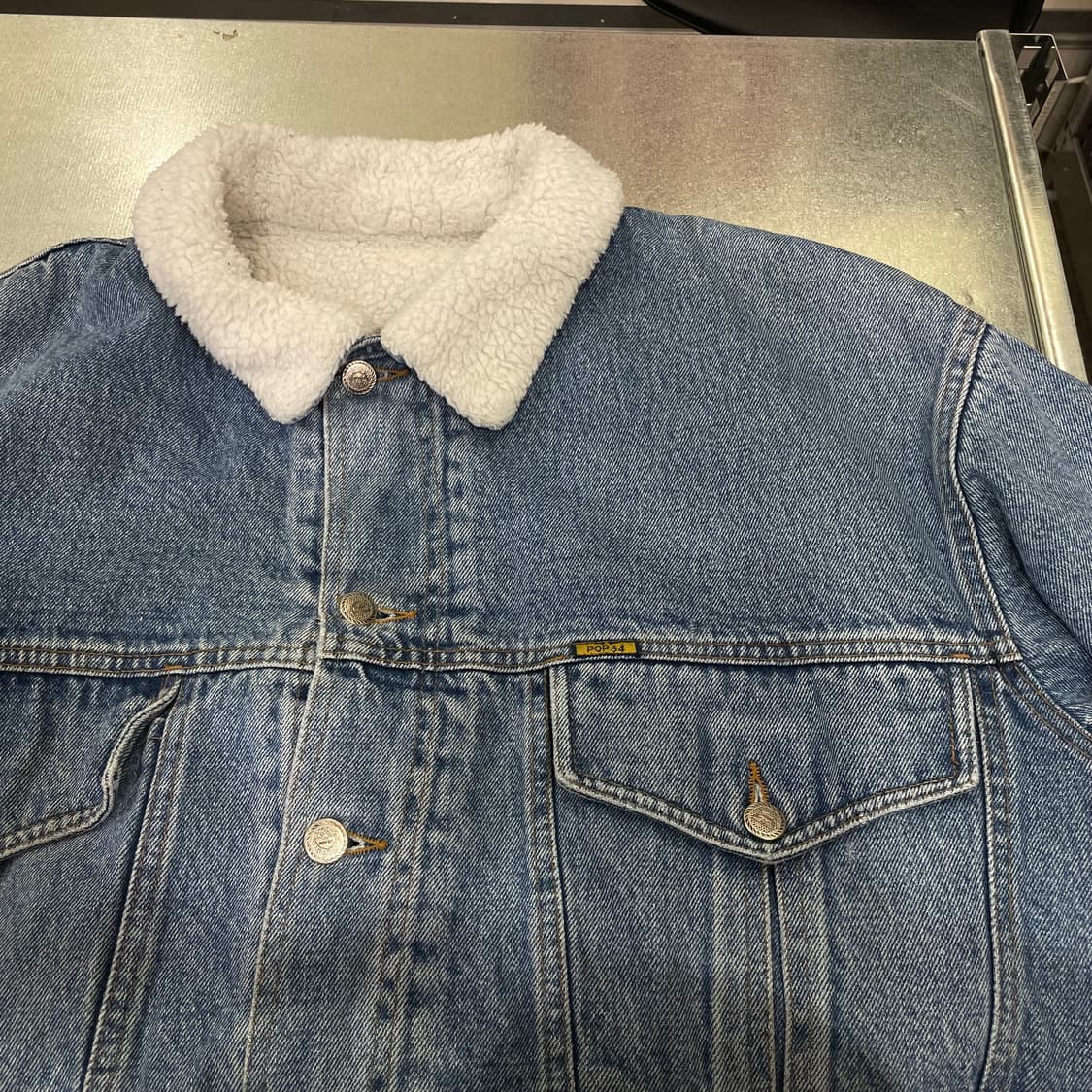 (L) 90s 이탈리안 빈티지 pop84 쉐르파 자켓 상품이미지8