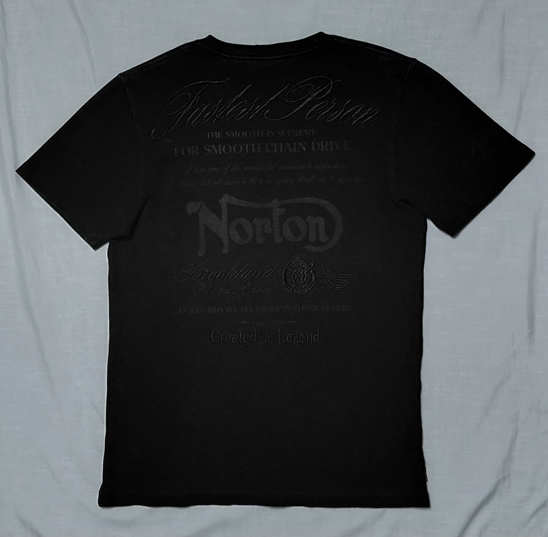 ​[M] Norton(노턴) 브리티시 모터사이클 자수 로고 반팔 티셔츠 상품이미지7