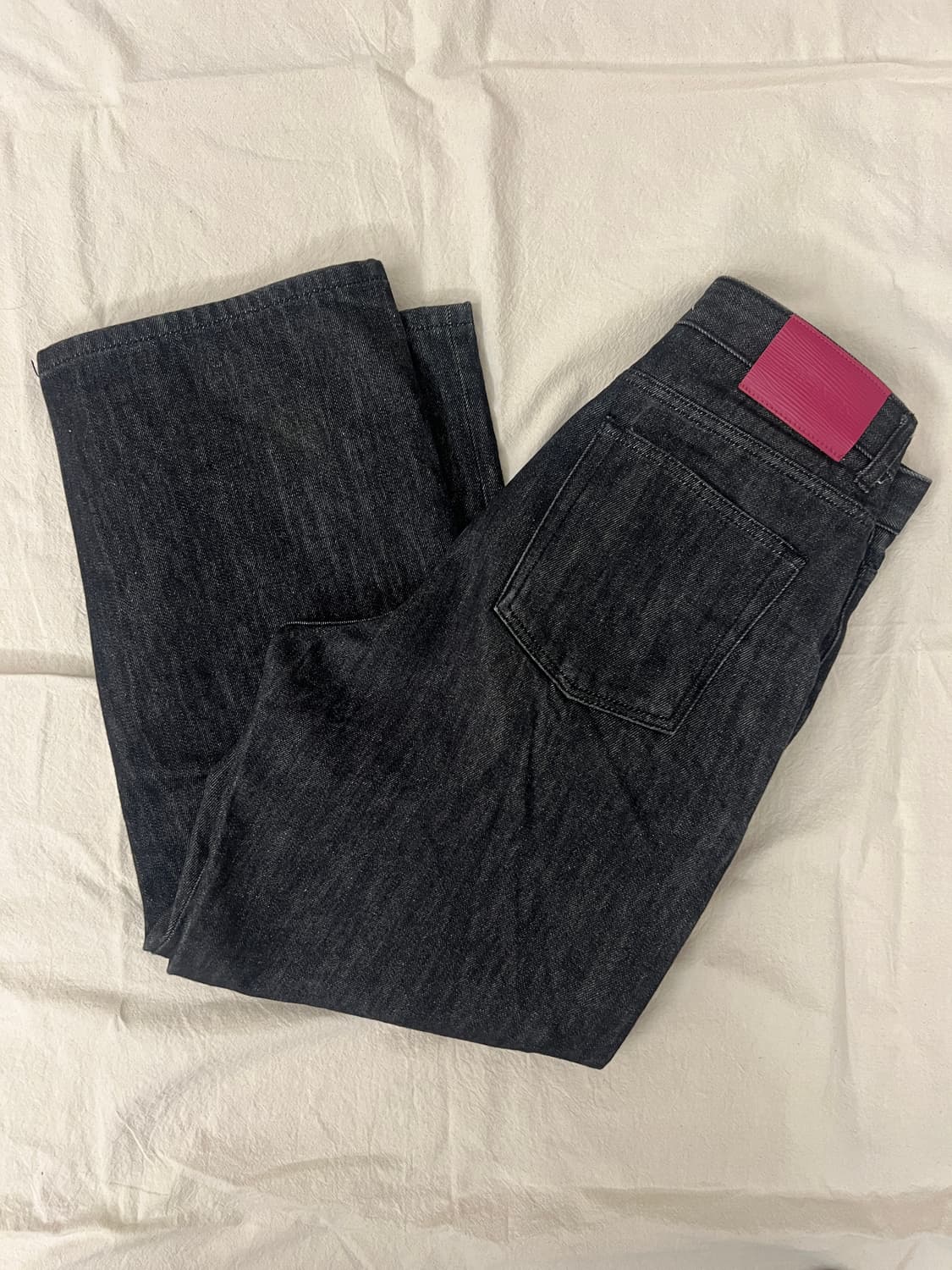 포트너스/Two Tuck Wide Black Jeans/S 상품이미지3