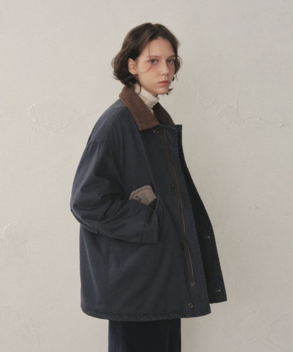 오로 오버 패디드 헌팅 워크 자켓 차콜  상품이미지1