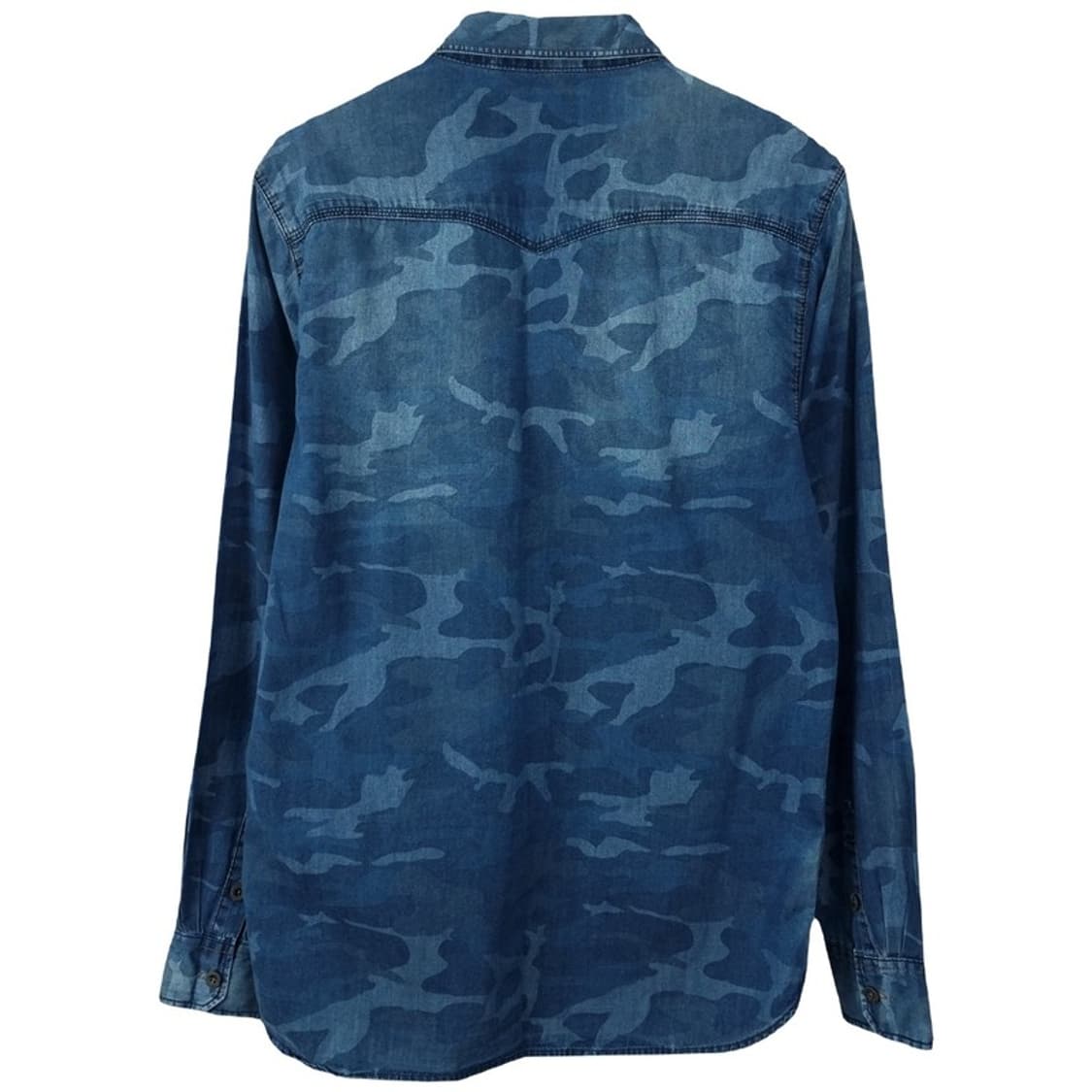 [데님앤서플라이] 카모 패턴 데님 셔츠 P01574 상품이미지3