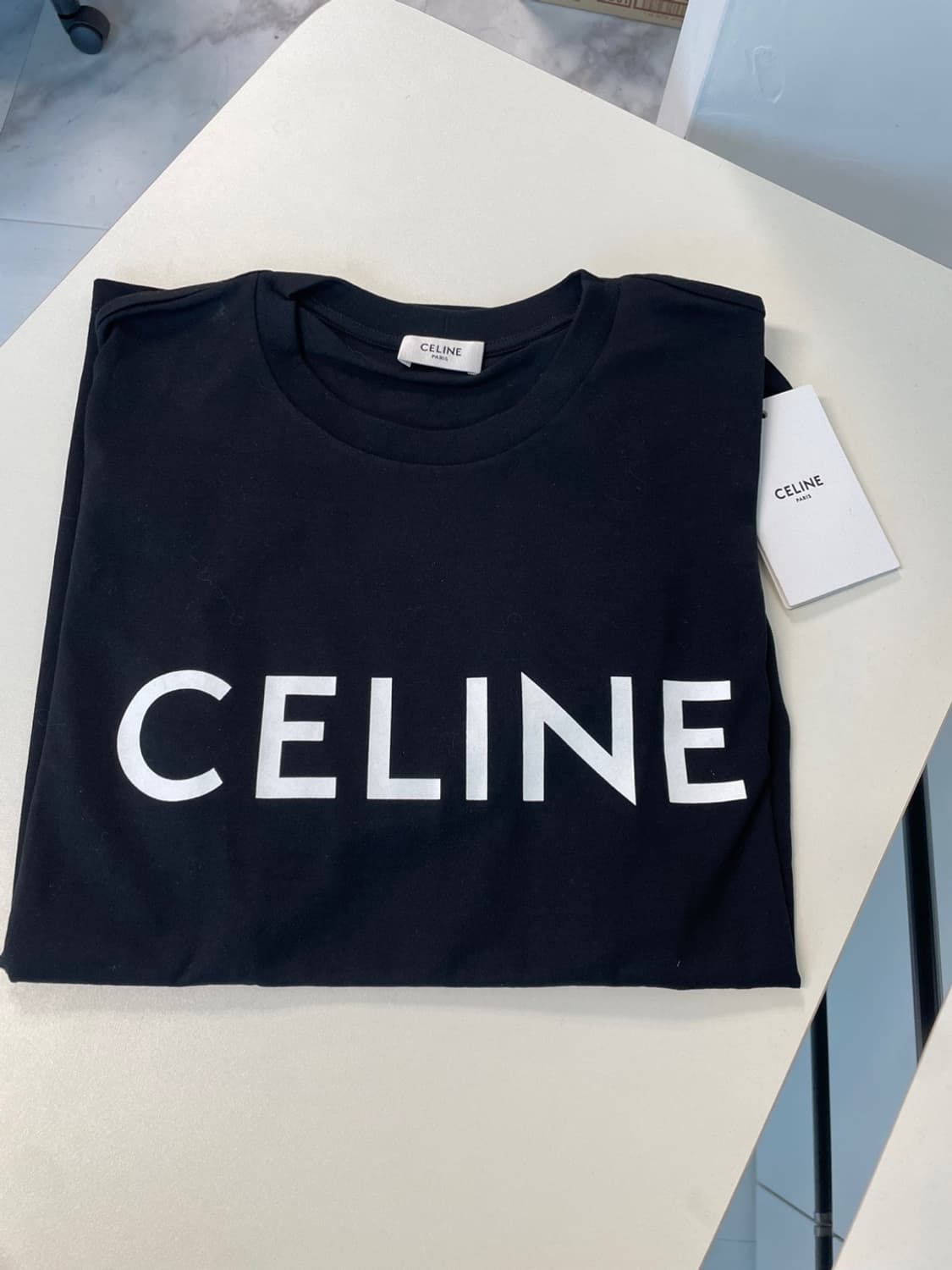 CELINE (W) 셀린느 로고 루즈 반팔 티셔츠 / BLACK / XS 상품이미지1