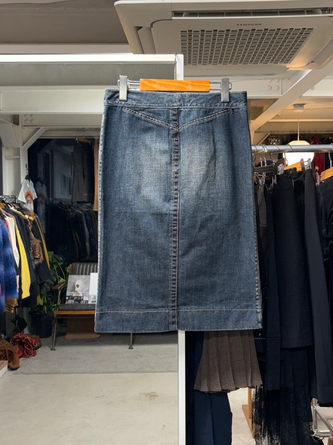 아르마니 익스체인지 데님 스커트 상품이미지2