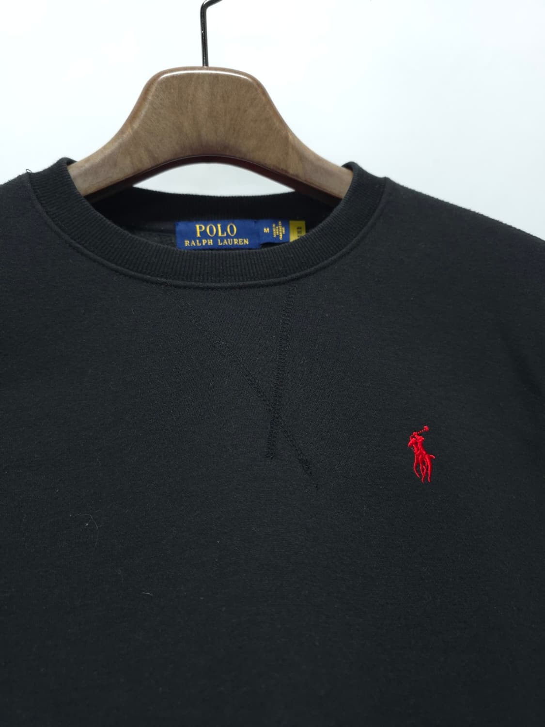 폴로 랄프로렌 기모 맨투맨 블랙 (M) 상품이미지5