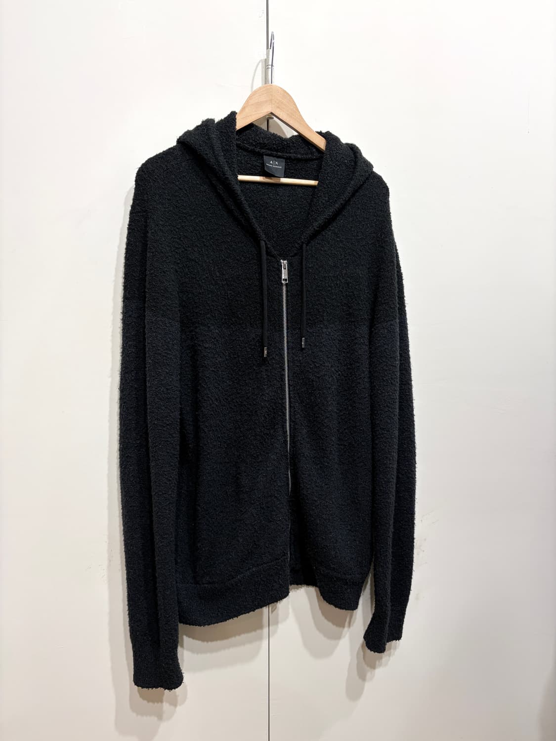 아르마니 익스체인지 울 니트 후드 집업 상품이미지1