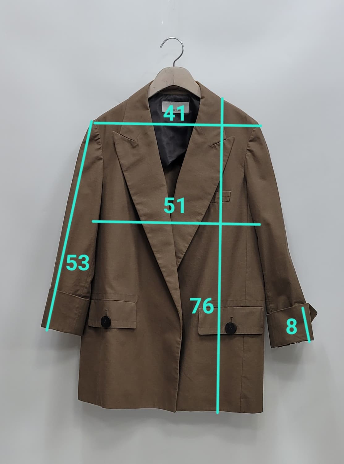 VOV 20FW 보브 오버핏 자켓 / 여 66 (85-97-165)브라운 상품이미지10