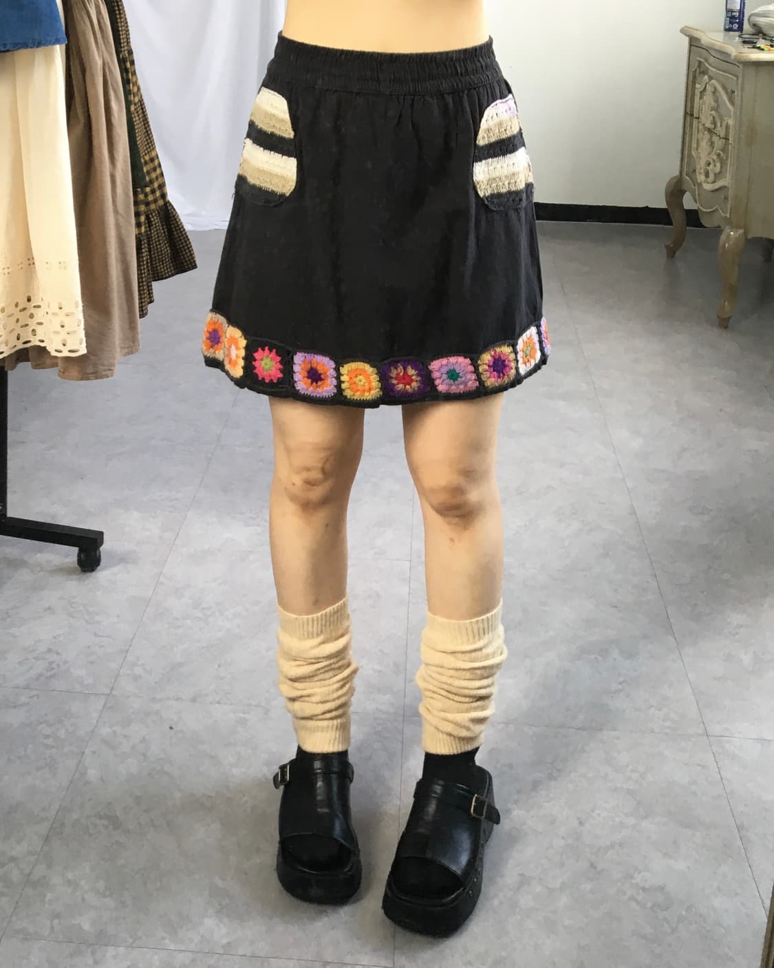 Ethnic mood mini skirt 상품이미지4