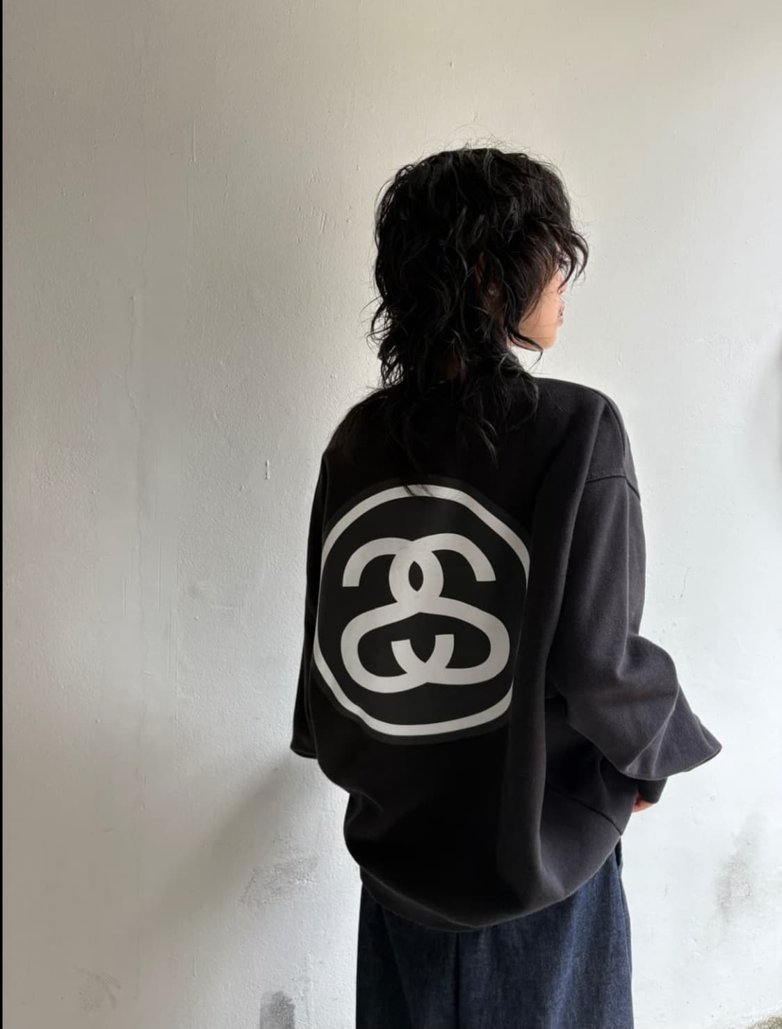 스투시 오버핏 SS로고 스웻셔츠 상품이미지5