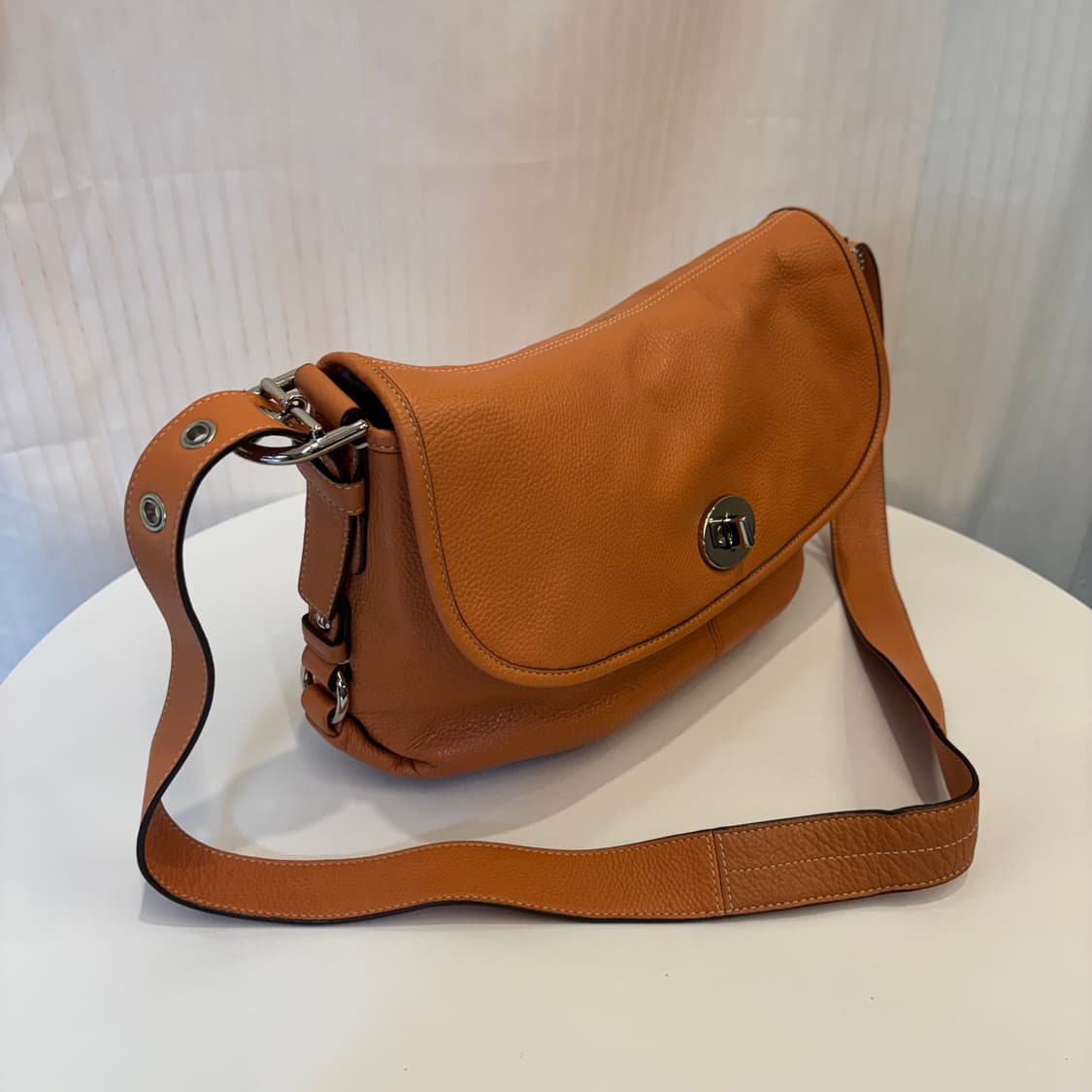 정품 코치 가죽 반달 크로스백     상품이미지4