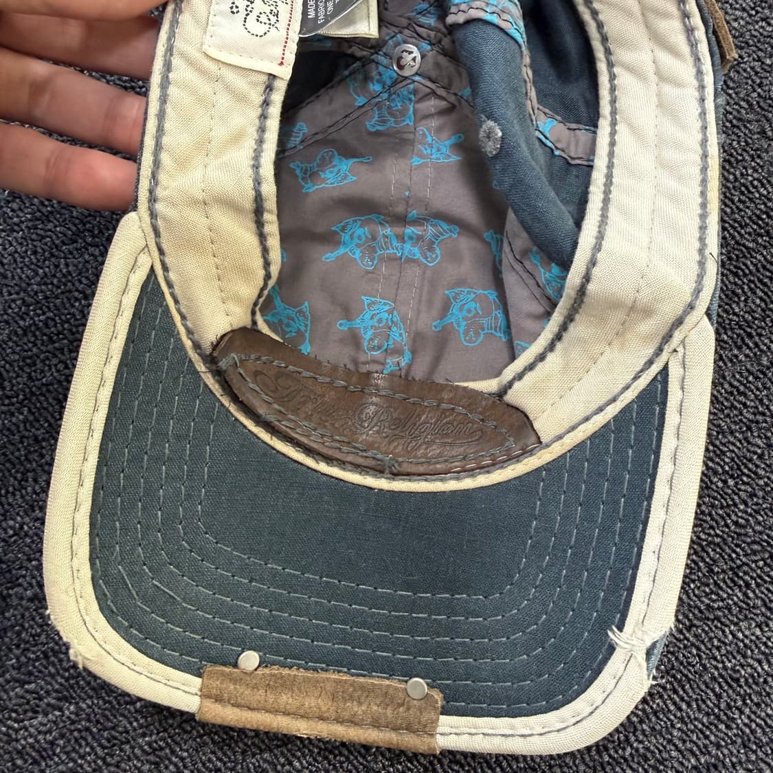 트루릴리전 워싱 디테일 볼캡 상품이미지9