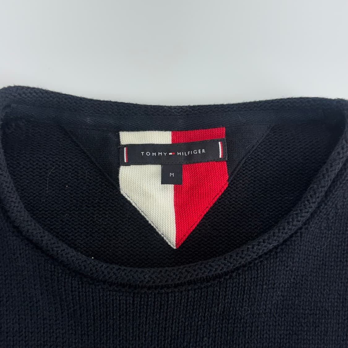 Tommy Hilfiger 타미힐피거 패치 네이비 니트 상품이미지5