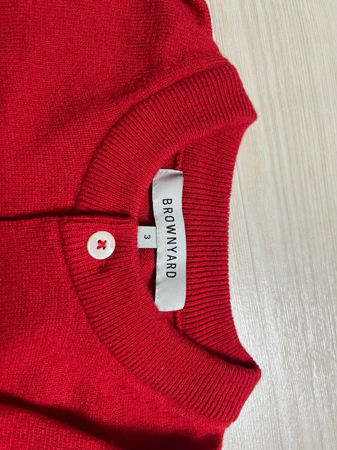 [브라운야드]  ROUND CARDIGAN, RED (3사이즈) 상품이미지8