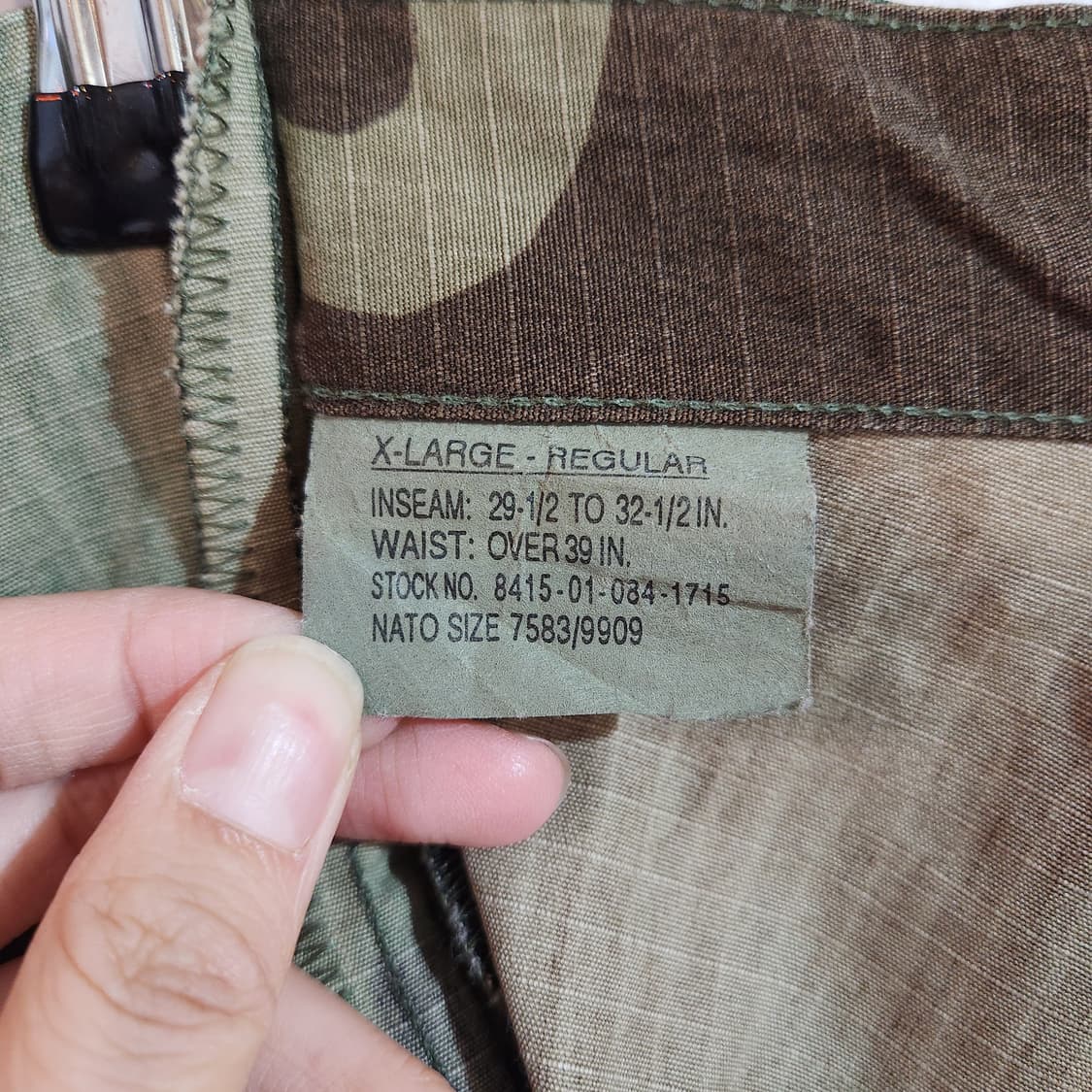 밀리터리 카모플라쥬 코튼 팬츠 상품이미지4