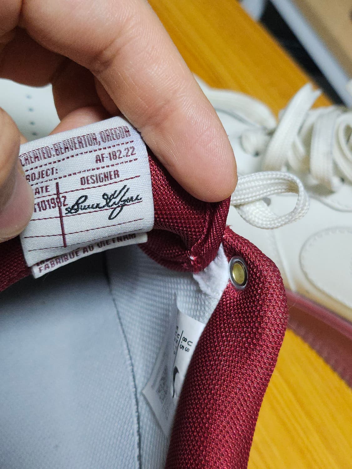 나이키 에어포스1 40주년 조인포스 팀레드 265 상품이미지3