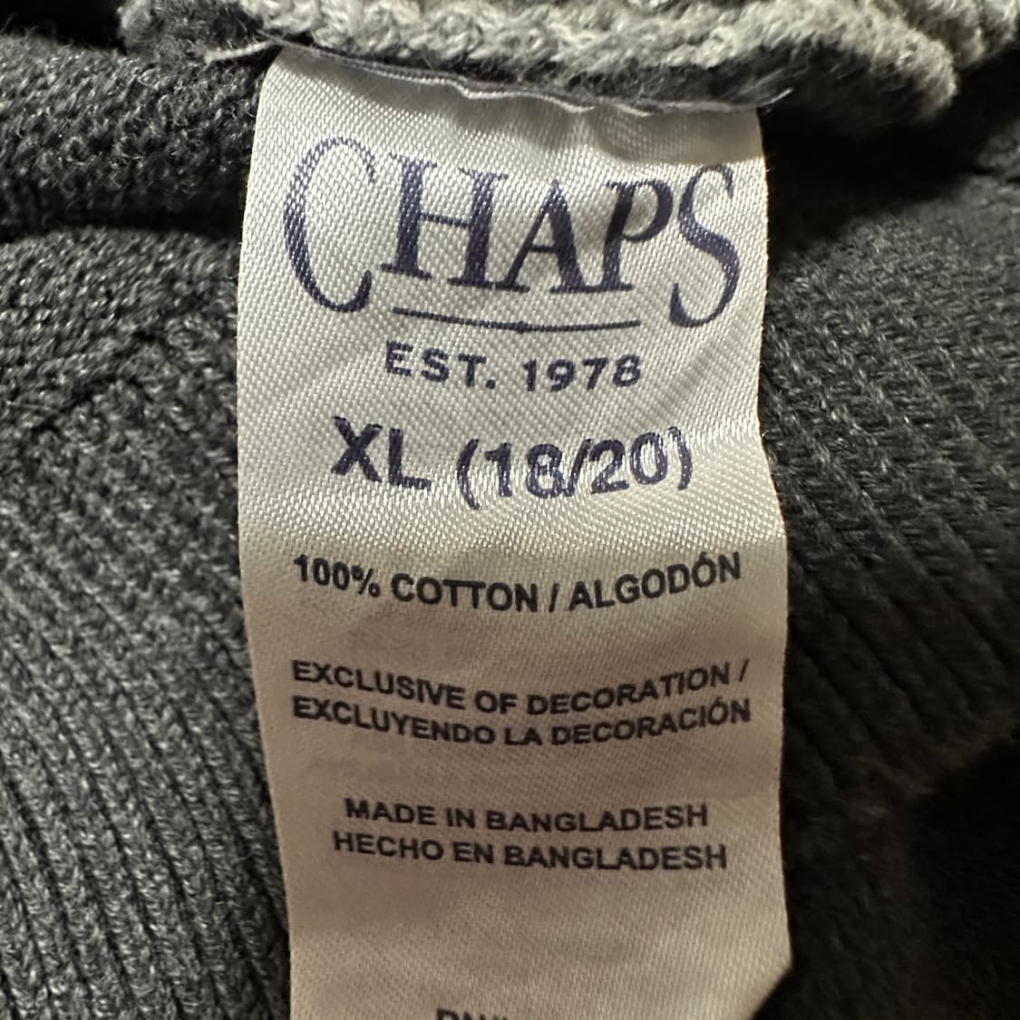 CHAPS RALPH LAUREN cotton knit sweater 상품이미지4