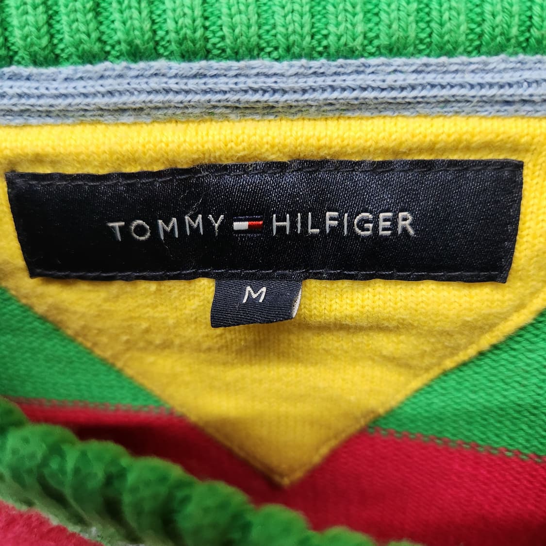 타미힐피거 로고 스트라이프 코튼 니트 M(M) 상품이미지6
