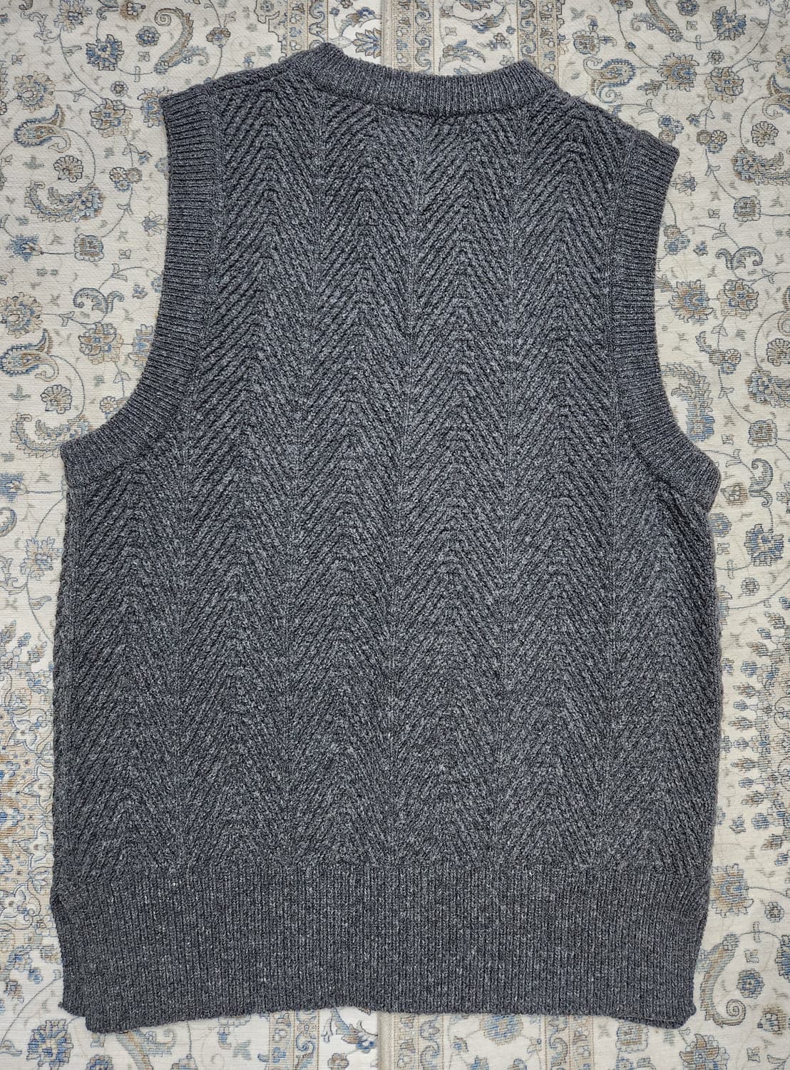 프리즘웍스 헤링본 니트 베스트 조끼 L 상품이미지3