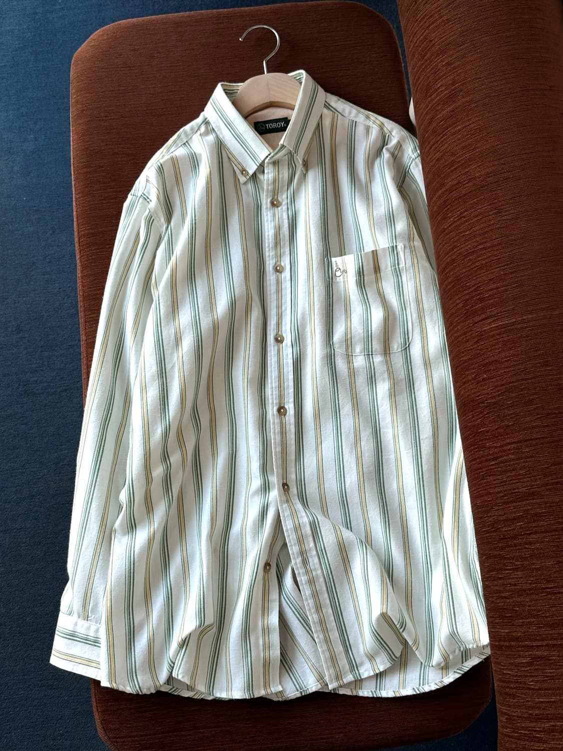 Design stitch multi stripe shirt 상품이미지3