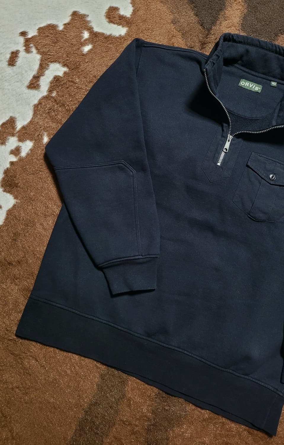 미국 ORVIS 남성용 블랙 상의(L) 상품이미지4