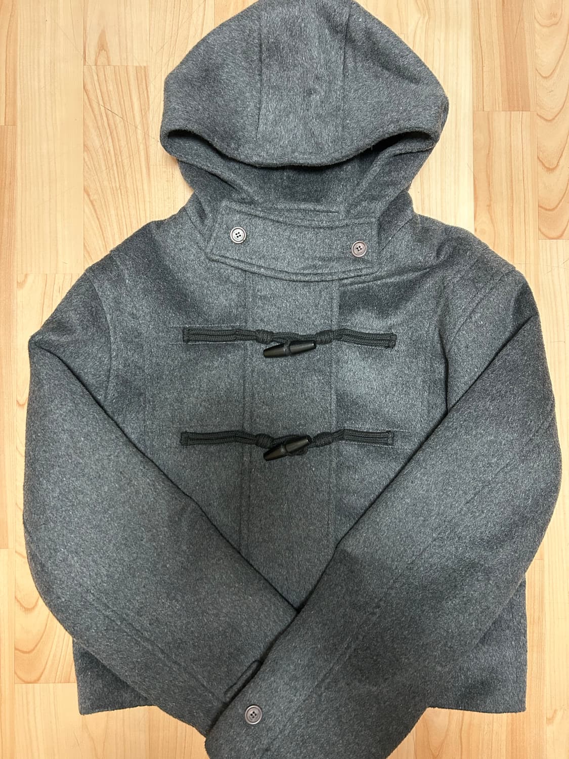 (택포) 미세키서울 후디 숏코트 차콜 상품이미지2