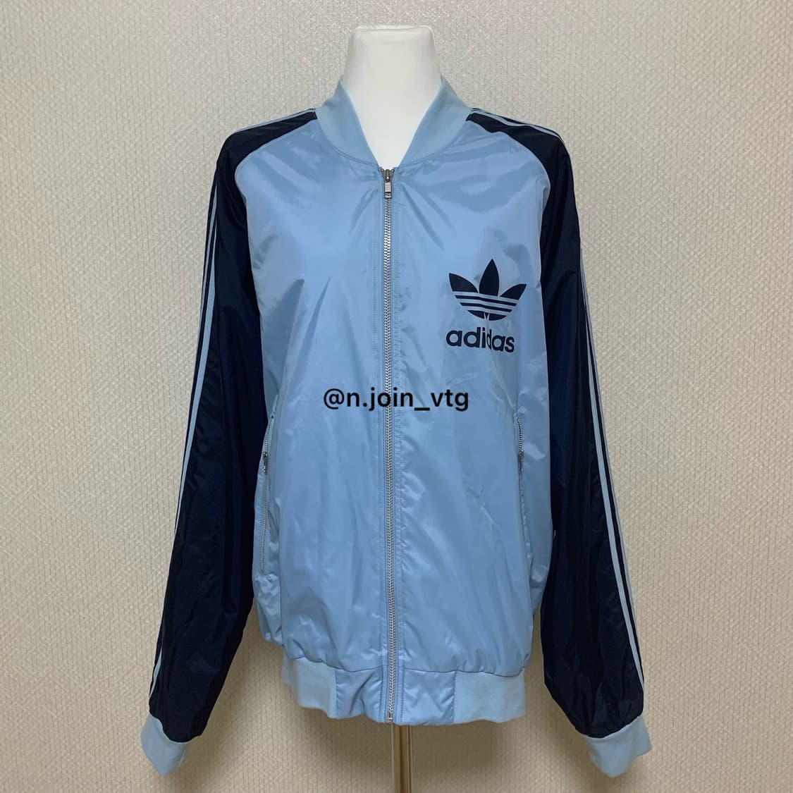 아디다스 하늘 네이비 바시티 남성 져지 자켓 상품이미지1
