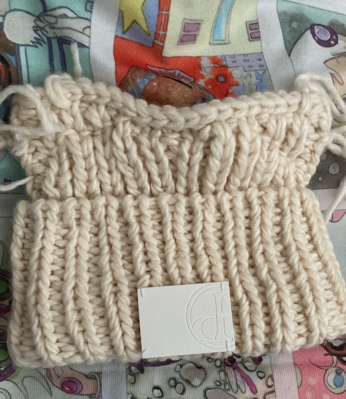 플리즈프로젝트 고양이비니 PUSSYCAT KNIT HAT IVORY 상품이미지3