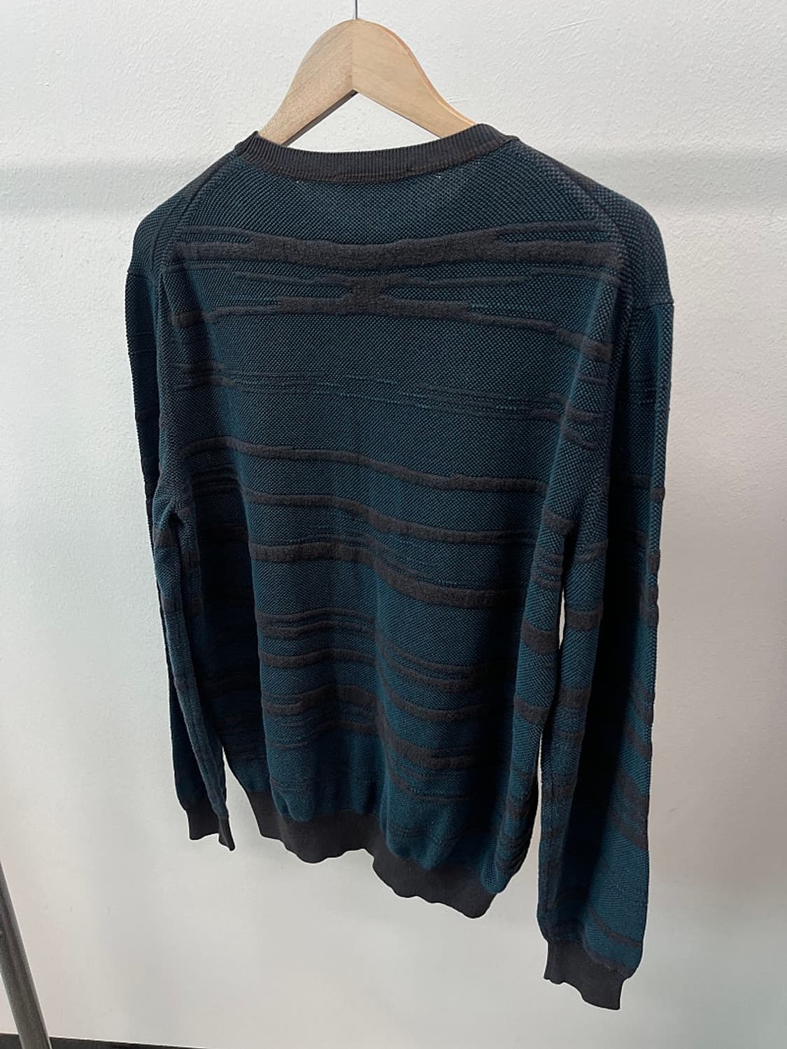 100) 제냐 물결자수 이태리 니트  상품이미지9